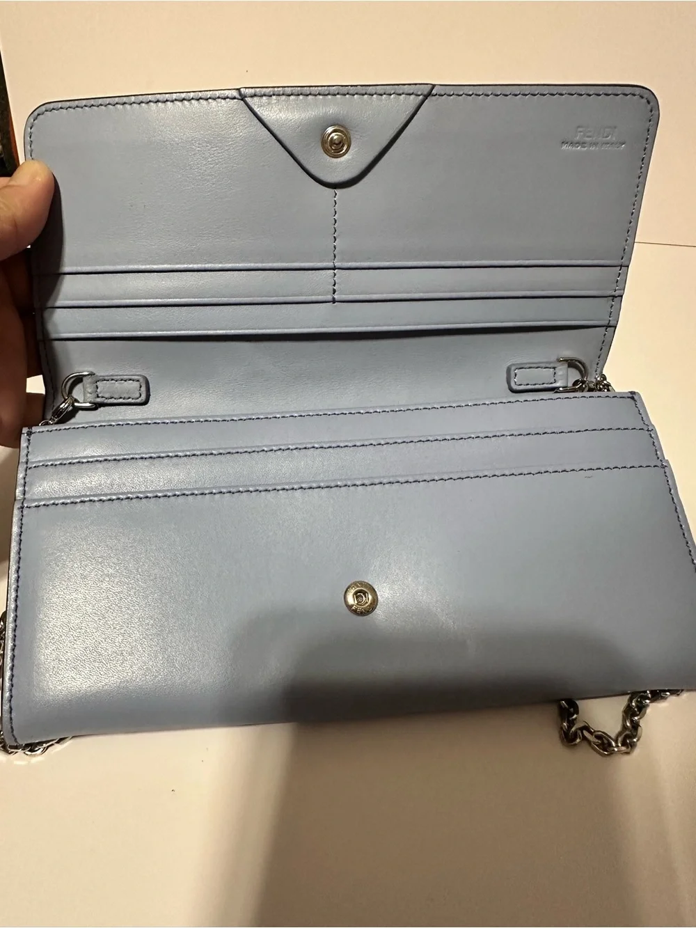 Fendi ❤️🌟 Lavender Leather Crossbody with Multicolor Studs ⭐️